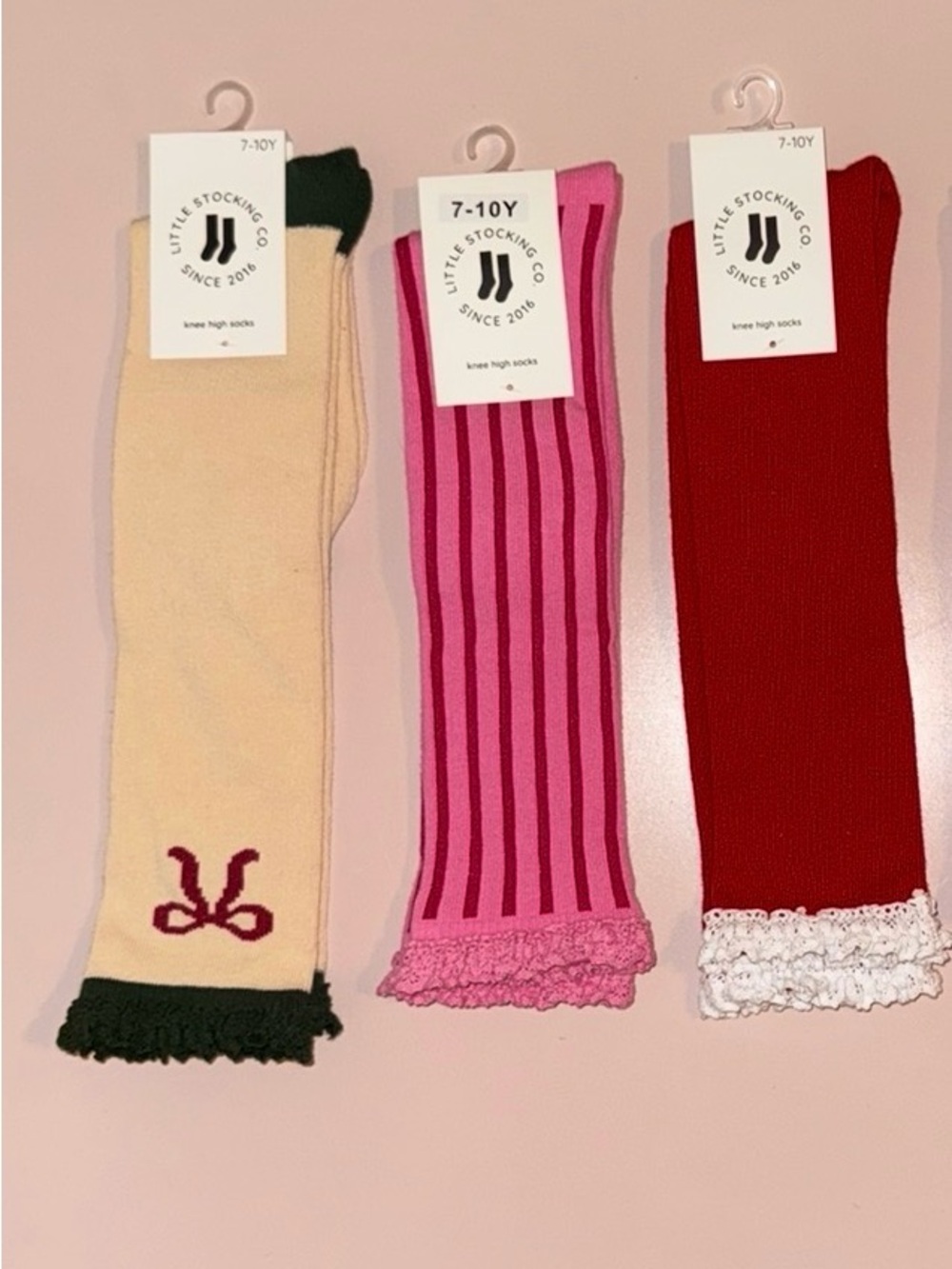 Little stocking co Christmas knee high socks